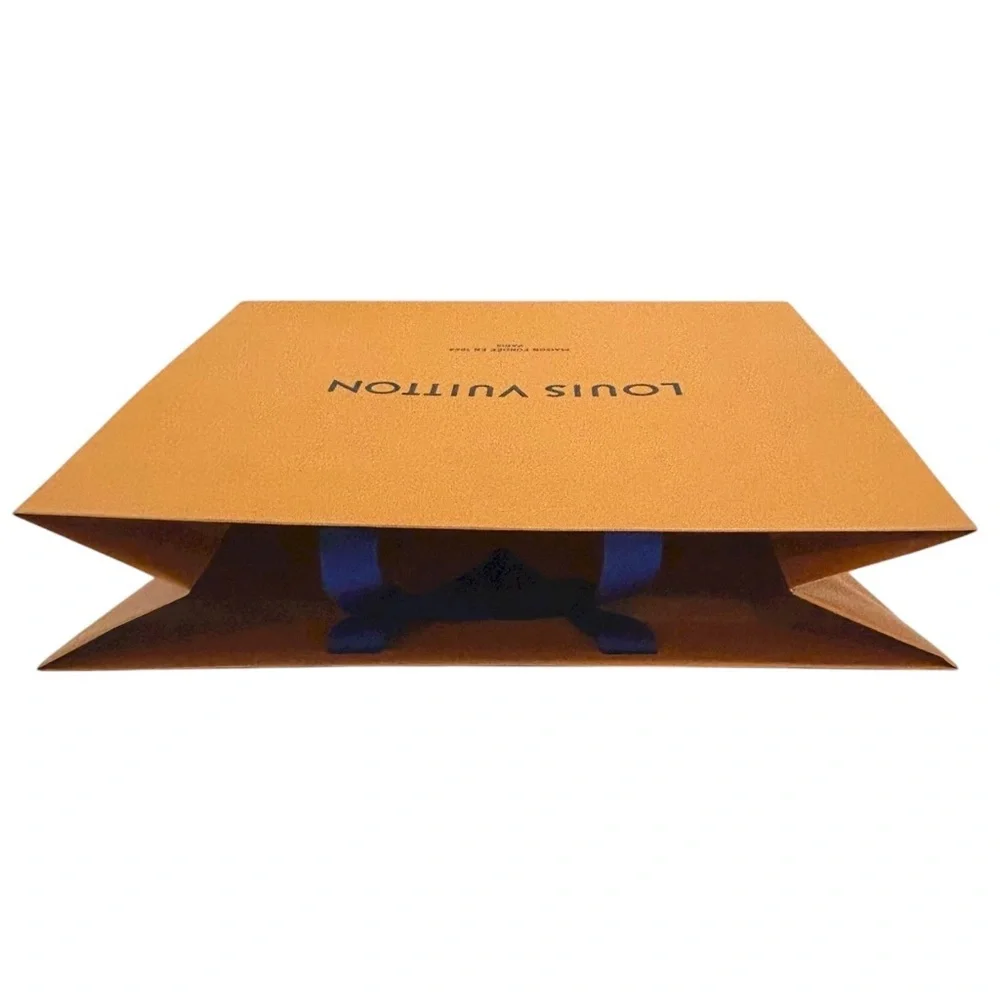 AUTHENTIC LOUIS VUITTON Gift bag Luxury Designer Presentation Orange Blue - Picture 9 of 10